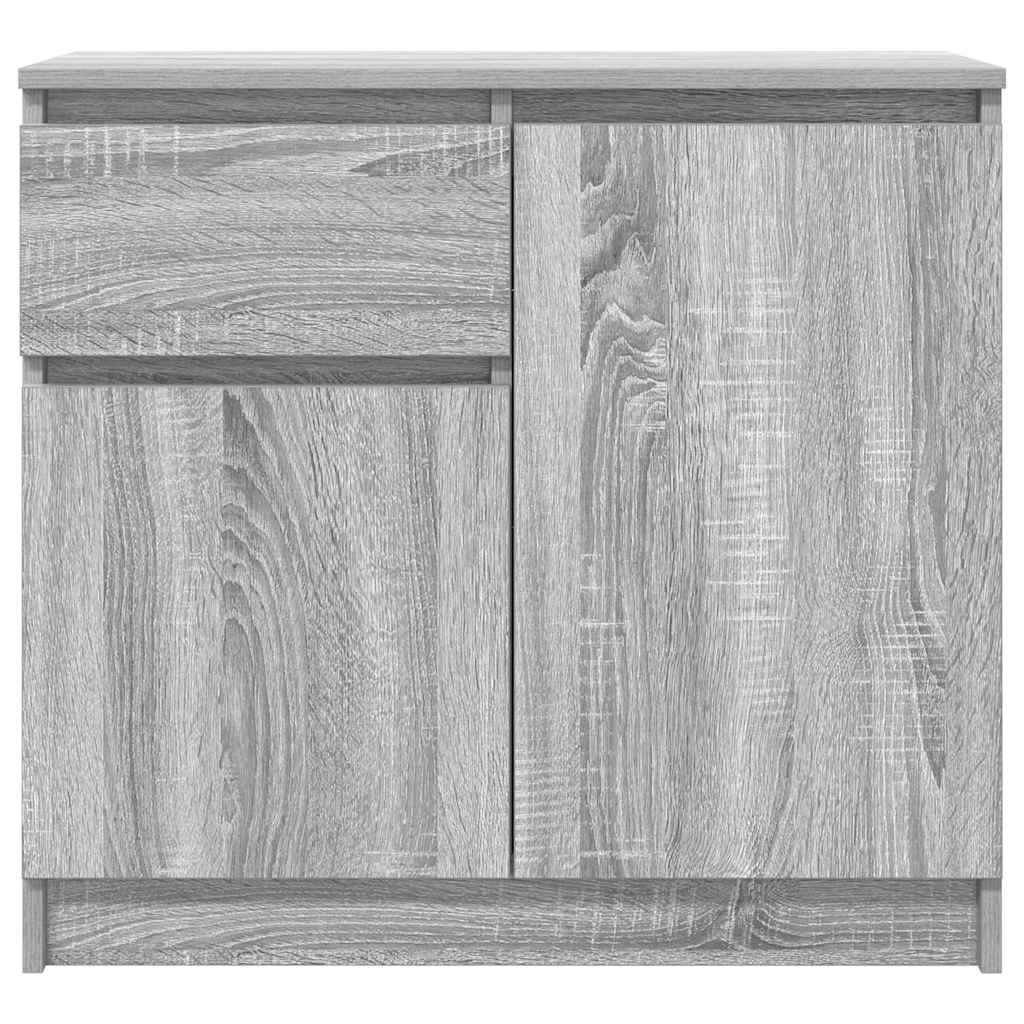 Sideboard with Drawer Grey Sonoma 71x35x65 cm Engineered Wood